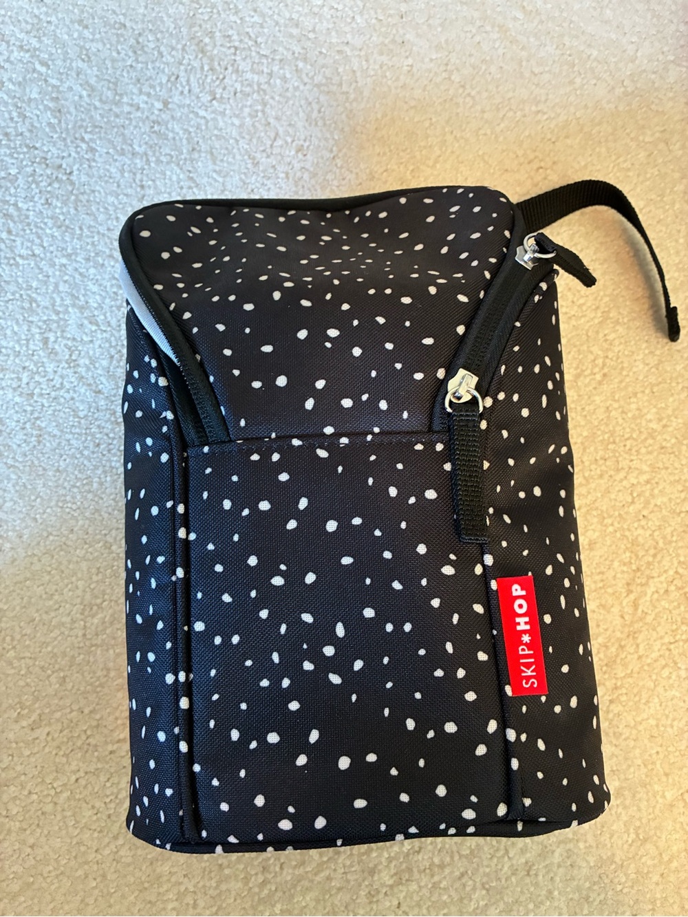 Skip Hop Black Insulated Bottle Bag